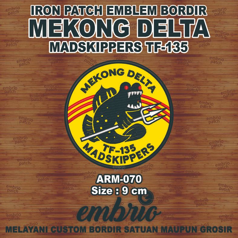 Jual ARM-070 Patch MEKONG DELTA MADSKIPPERS TF 135 us navy marine naval ...