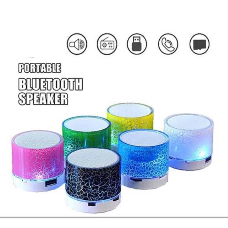 Jual Speaker Mini led model Retak Portable Wireless Speaker BA SS086 ...