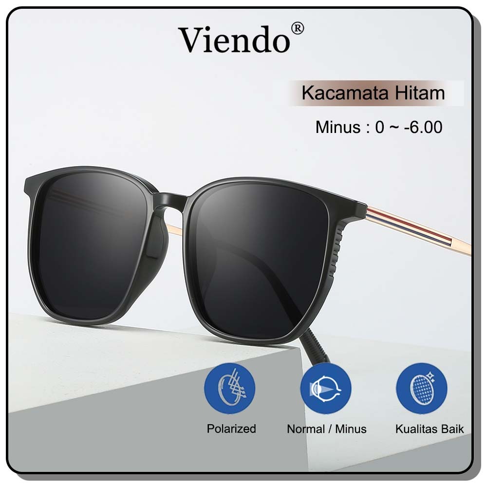 Jual Viendo Frame Kacamata Hitam Minus Wanita Pria Cowok 2023 Fashion