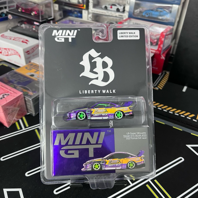 Jual MINI GT Nissan Silvia S15 Formula Drift LBWK Liberty walk Purple ...