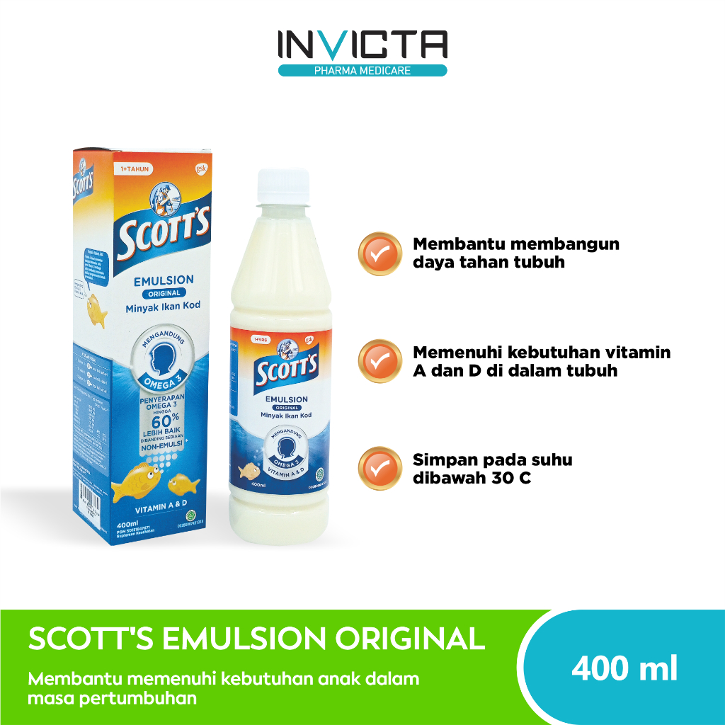 Jual Scott's Emultion Rasa Orginal - 400ML | Shopee Indonesia
