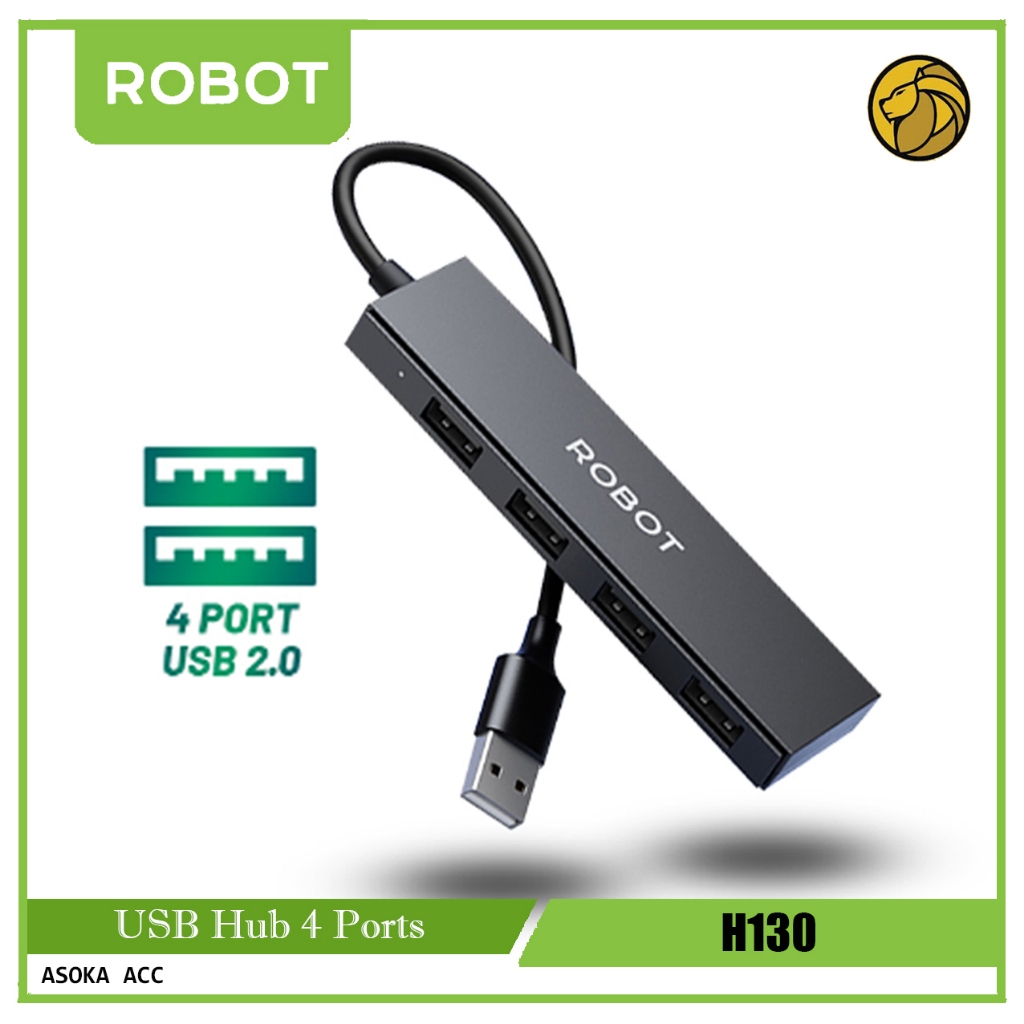 Jual Robot USB HUB 4 Ports Portable Multifungsi H130 | Shopee Indonesia