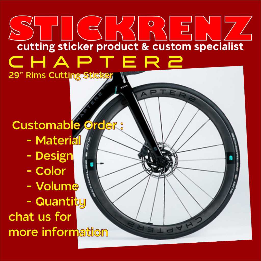 Jual Cutting Sticker Stiker Velg Rims Sepeda Chapter2 01 Custom ...