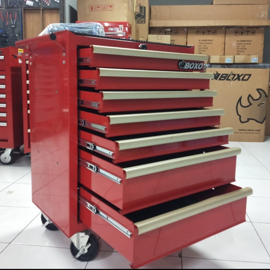 Jual BOXO TOOLS | Laci penyimpanan Tools 7 Drawers 26Inch Trolley ...