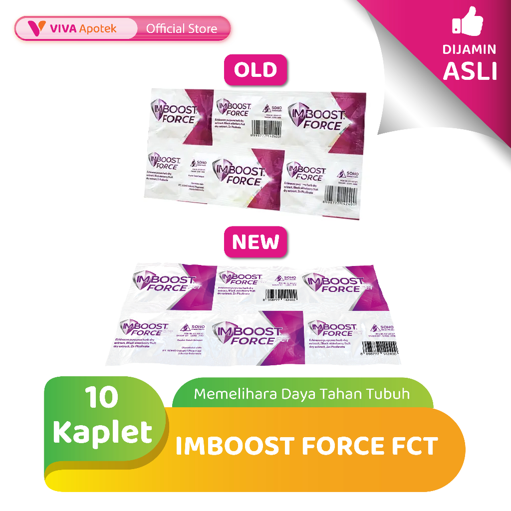 Jual Imboost Force FCT untuk Memelihara Daya Tahan Tubuh (10 Kaplet ...