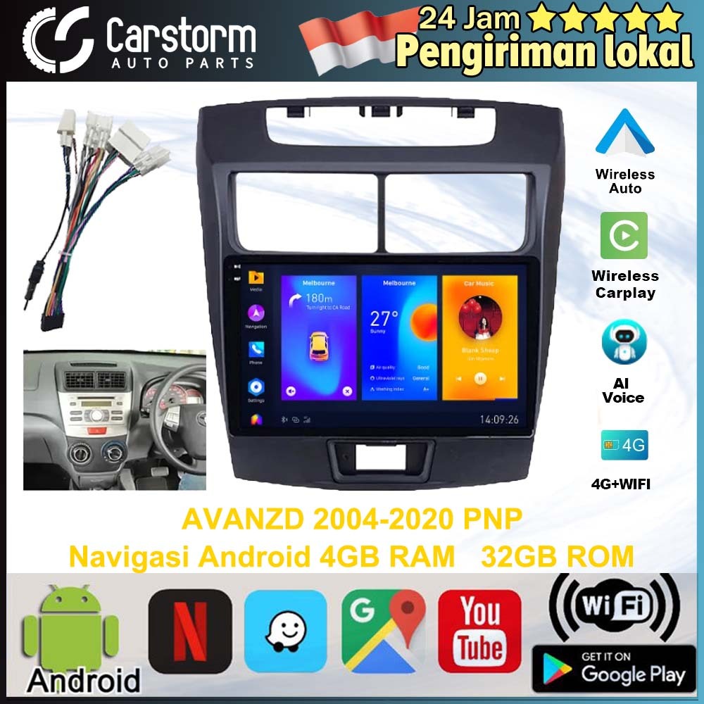 Jual Carstorm Frame Head Unit Navigasi Android 9 inci Mobil Toyota ...