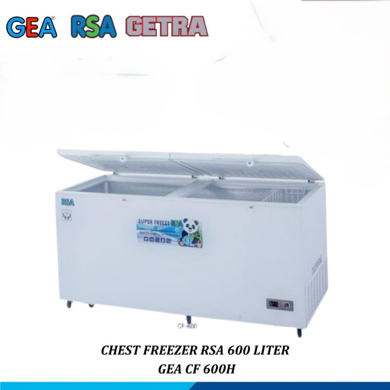 Jual RSA Chest Freezer Box 2 Pintu Kapasitas 600 Liter Lemari Pembeku ...