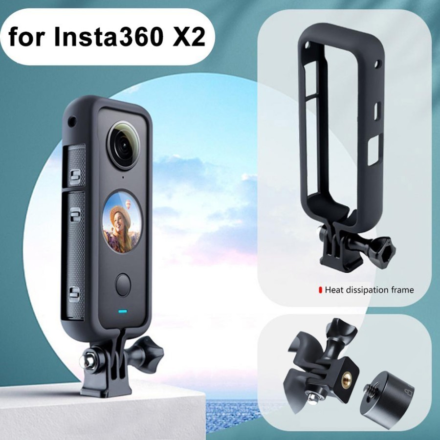 Jual Bingkai Plastik Frame Case Insta 360 X2 Insta360 Anti Gores ...