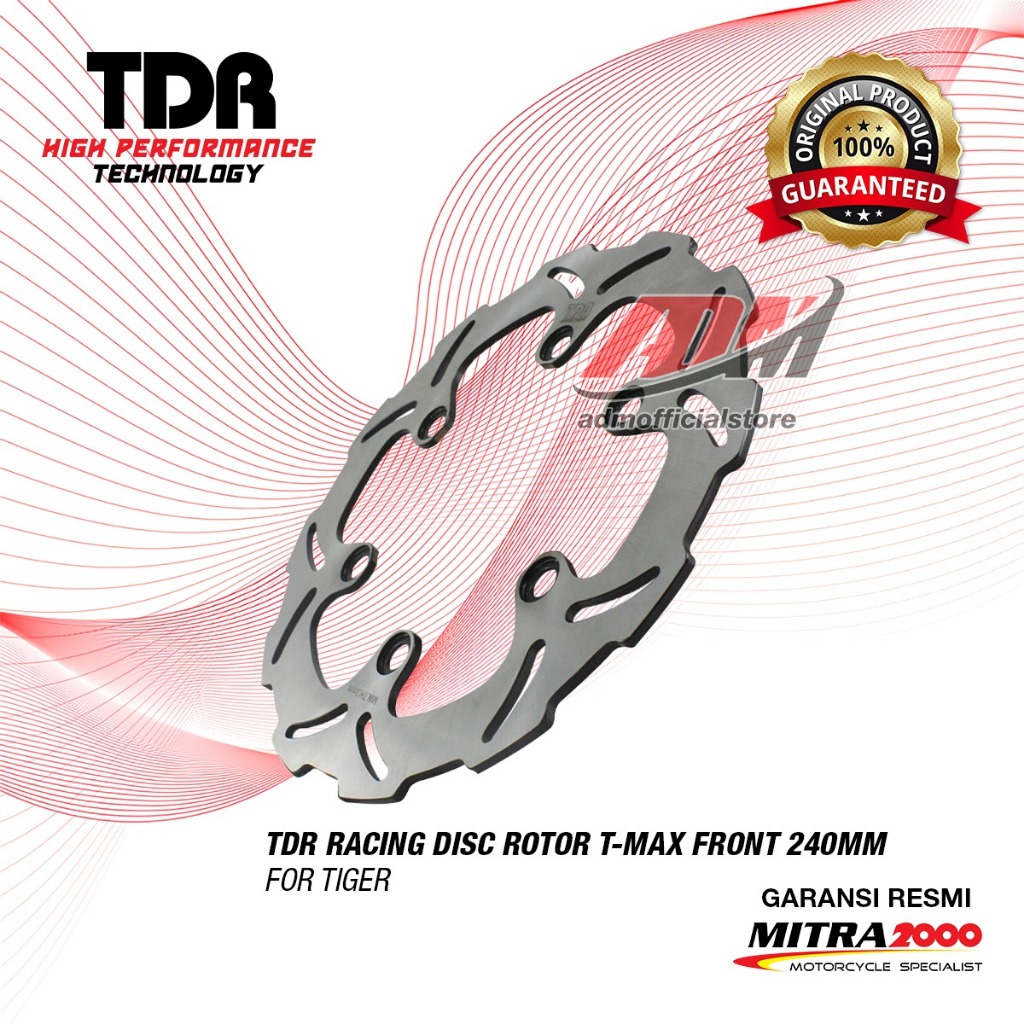 Jual Piringan Cakram TDR TIGER Disc Rotor T-MAX Front 240MM | Shopee ...