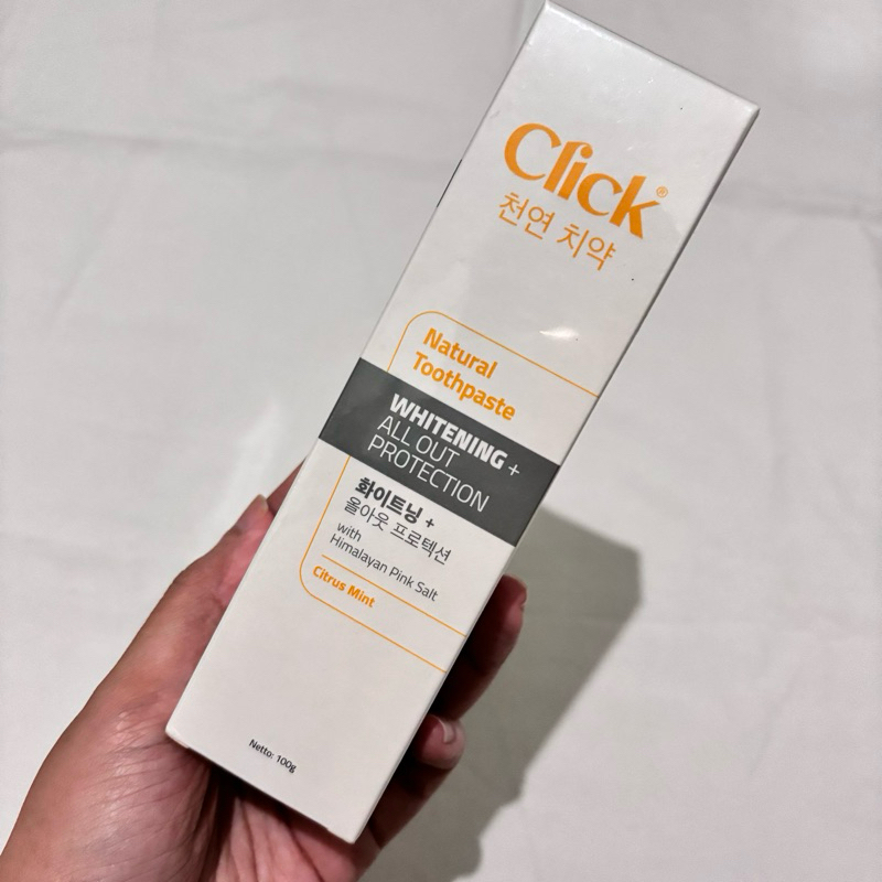 Jual NEW Click natural toothpaste tooth paste pasta gigi odol whitening ...