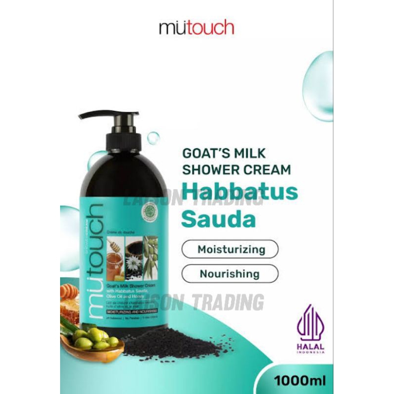 Jual MuTouch Shower Cream Goat Milk With Habbatus Sauda 1 Liter ...