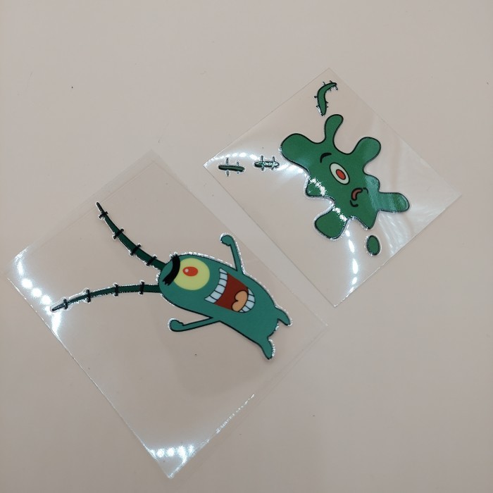 Jual Stiker Plankton sticker Plankton Bercak lucu uv dtf | Shopee Indonesia