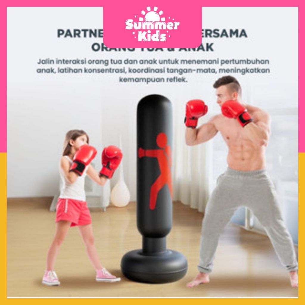 Jual Standing Boxing Angin - Samsak Tinju Dewasa Anak Bahan PVC Premium ...