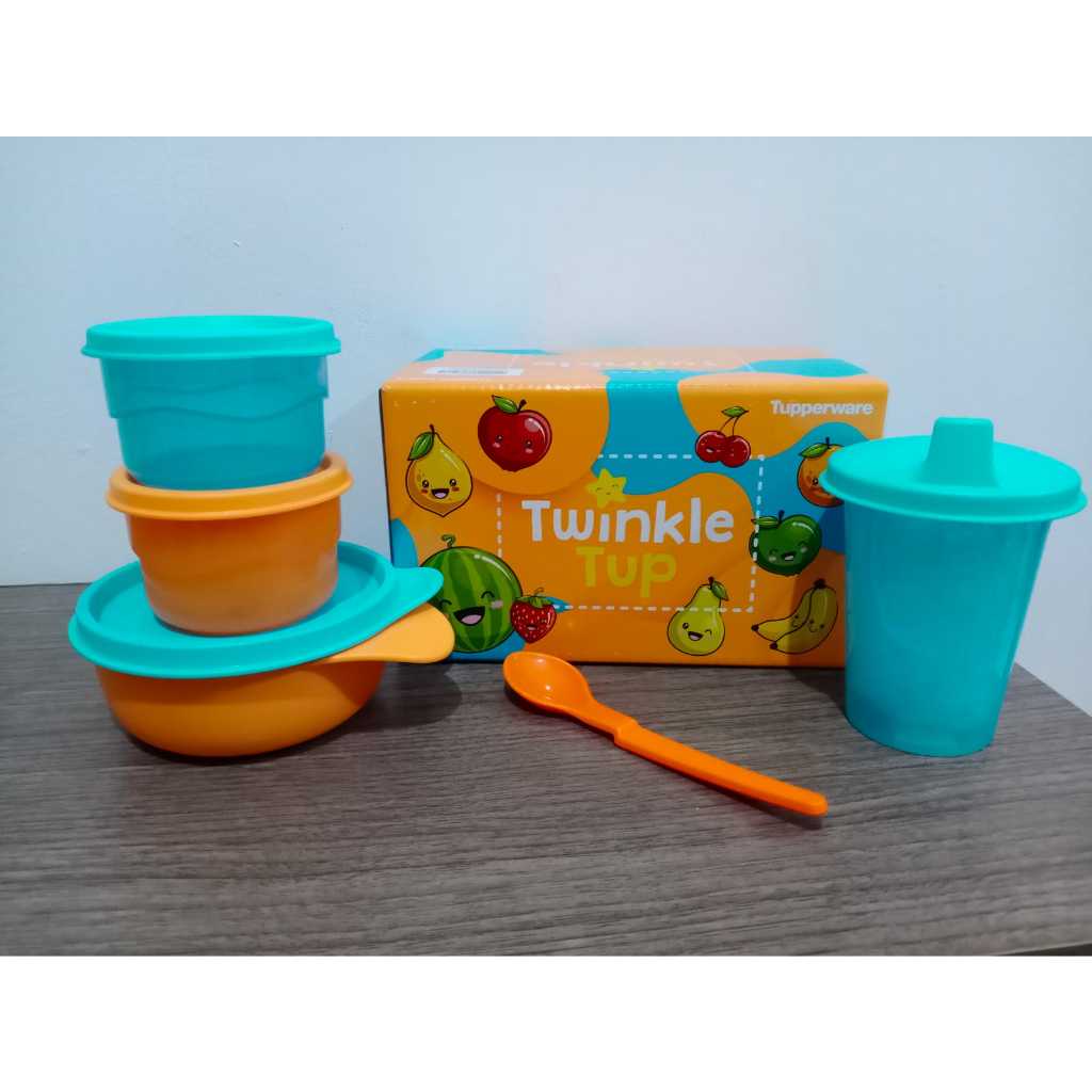 Jual tupperware! TWINKLE TUP SET SET MAKAN BABY/ TIWI KIDS