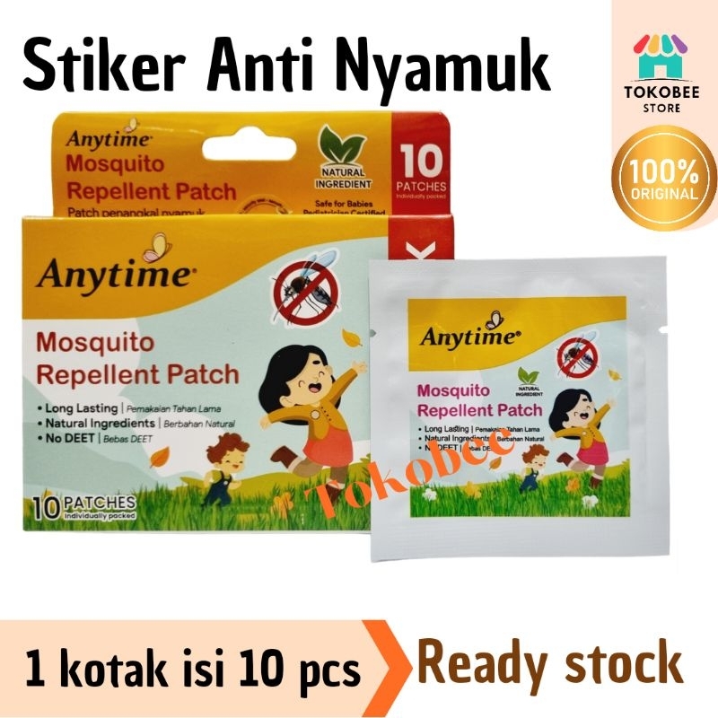 Jual Stiker Anti Nyamuk Anytime Mosquito Repellent Penangkal Nyamuk ...