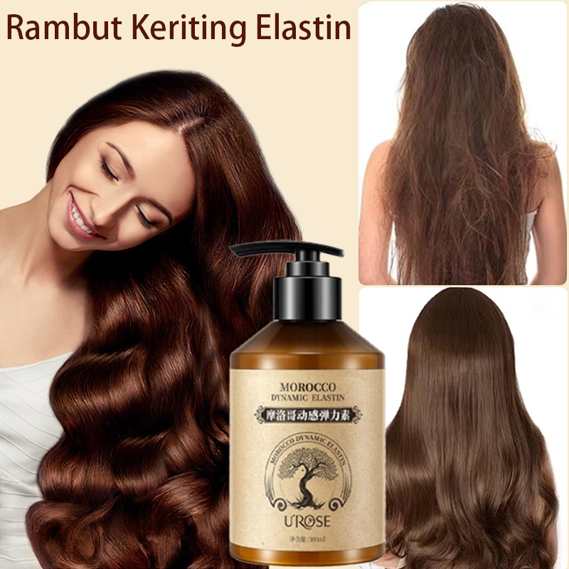 Jual Rambut Keriting Elastin300ml cury hair cream Melembabkan Tidak ...