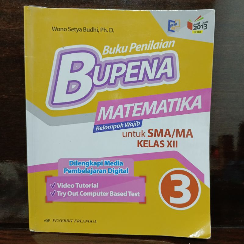 Jual Buku Bupena Matematika Kelas 12/XII/3 SMA | Shopee Indonesia