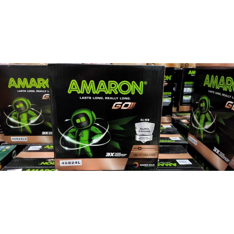 Jual Aki Mobil Amaron GO 46B24L - NS60L Aki Mobil Kering 12v 45ah