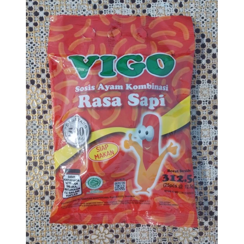 Jual Vigo Sosis Rasa Sapi isi 25 (312,5 gram) | Shopee Indonesia