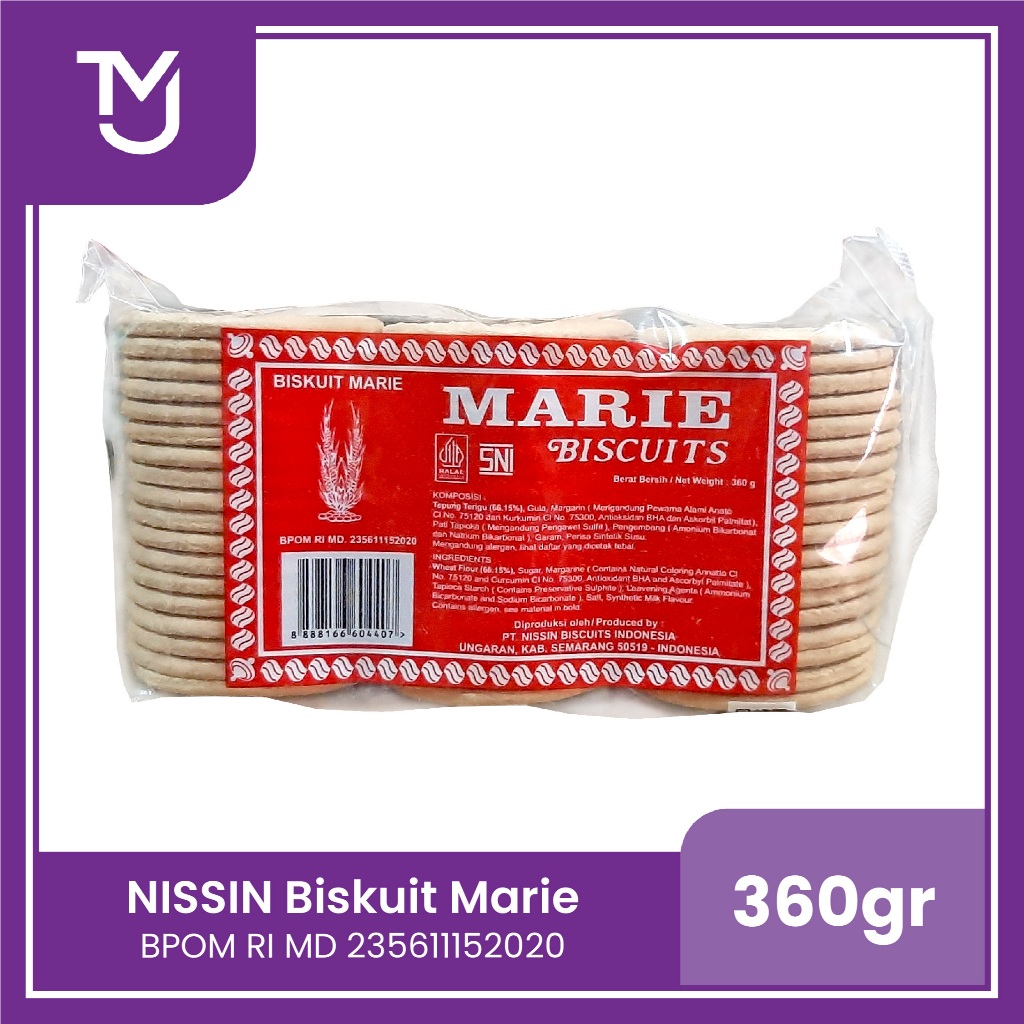 Jual Nissin Biskuit Raja Marie 360gr -- Marie biscuit | Shopee Indonesia