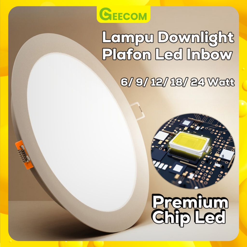 Jual Lampu downlight plafon led inbow 6/ 9/ 12/ 18/ 24 Watt Lampu led ...