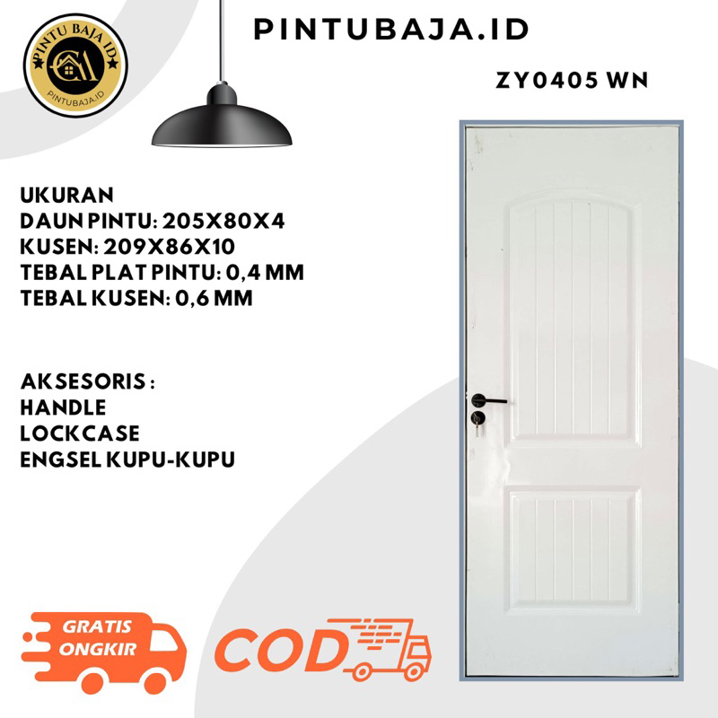 Jual Gratis Ongkir Pintu Baja Set Pintu Plate Baja Pintu Kusen