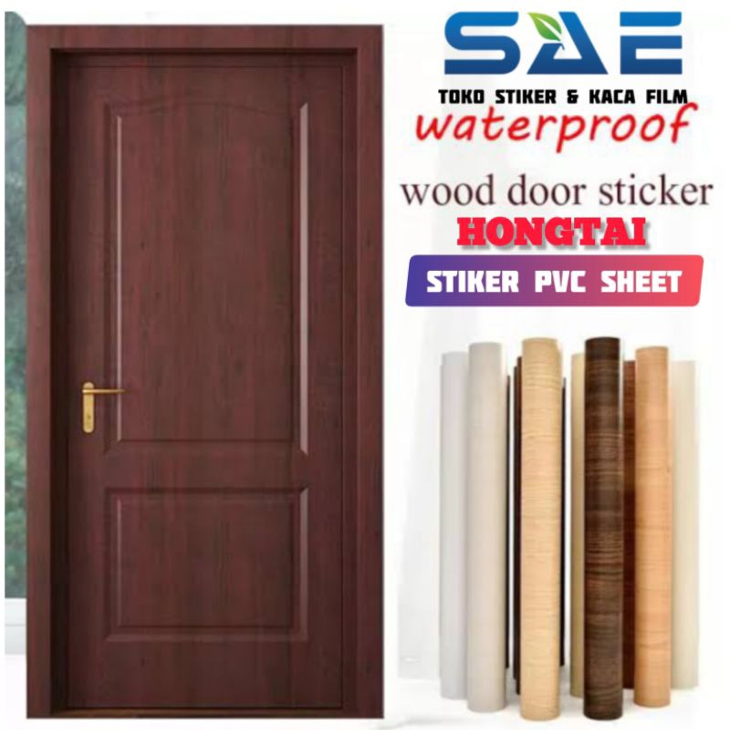 Jual Wallpaper Sticker Pintu Kayu Triplek Rumah Kamar Tidur Mandi Anti ...