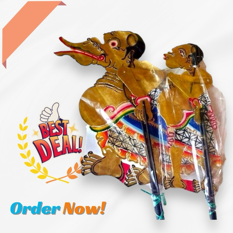 Jual 1Set TOGOG BILUNG Wayang Kulit sapi Asli / Wayang Kulit Asli Togog ...