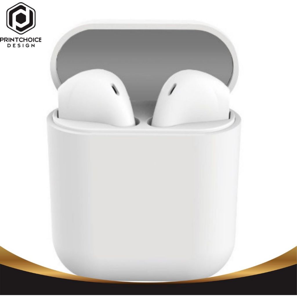 Jual Headphone inpods i12 TWS Headset Bluetooth Custom Grafir Nama Logo Perusahaan dll. Nirkabel Android ios Bluetooth Wireless android Shopee Indonesia