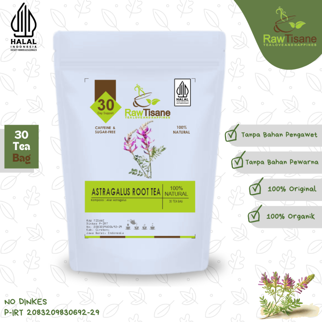 Jual RAW TISANE Astragalus Root Tea Huang Qi Astragalus Membranaceus
