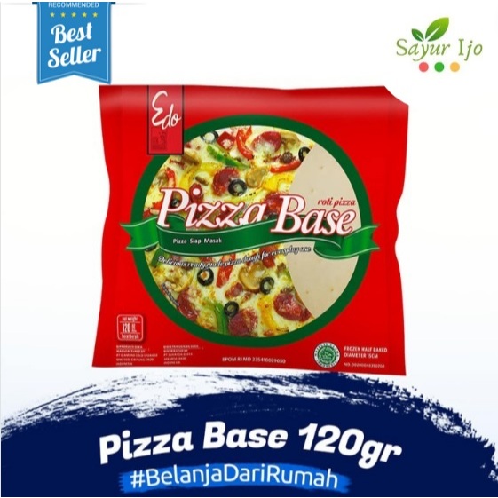 Jual Edo Pizza Base 120 Gram / Pack Fresh Frozen Adonan Roti Pizza ...