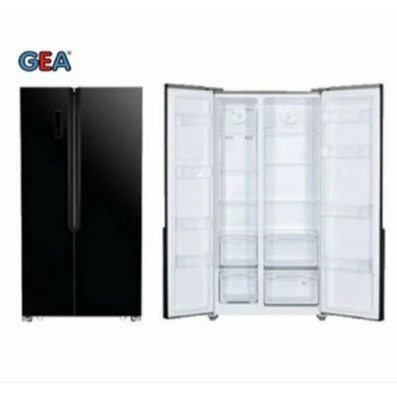 Jual GEA G2D 625 KULKAS SIDE BY SIDE 625 LITER BLACK INVERTER | Shopee ...