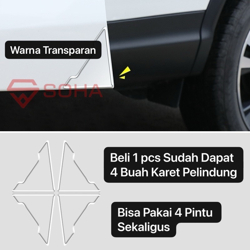 Jual Am Karet Pelindung Pintu Mobil Sudut Bawah Pintu Mobil Door