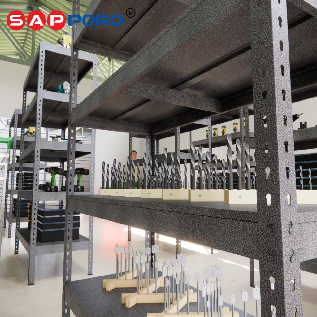 Jual SAPPORO HOYA - Rak Gudang Besi 5 Tingkat | Rak Logistik Berat ...