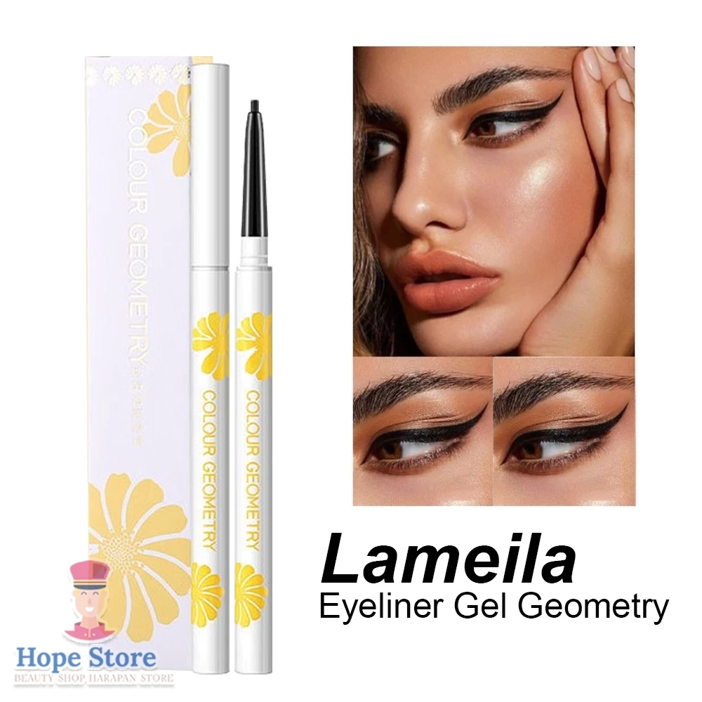 Eyeliner Pensil Gel Colour Geometry Waterproof - 852 Eyeliner Hitam Tahan Lama | AutoStock