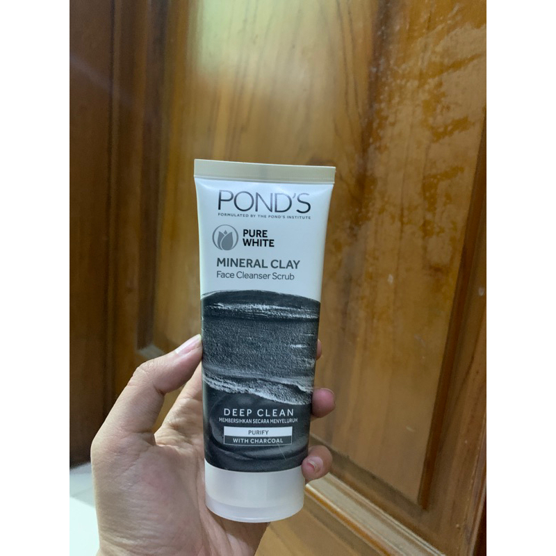 Jual Ponds Mineral Clay Face Cleanser Scrub 90g Shopee Indonesia