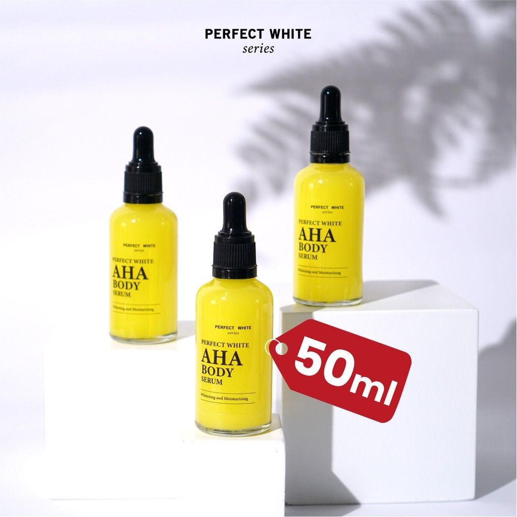 Jual PERFECT WHITE AHA Body Serum Whitening and Moisturizing 50 ML ...