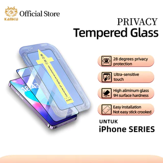 Kamiku SUPERFIT Tempered Glass Privacy IPhone 16 15 14 13 12 11 XS  XR X  Pro Max Screen Protector