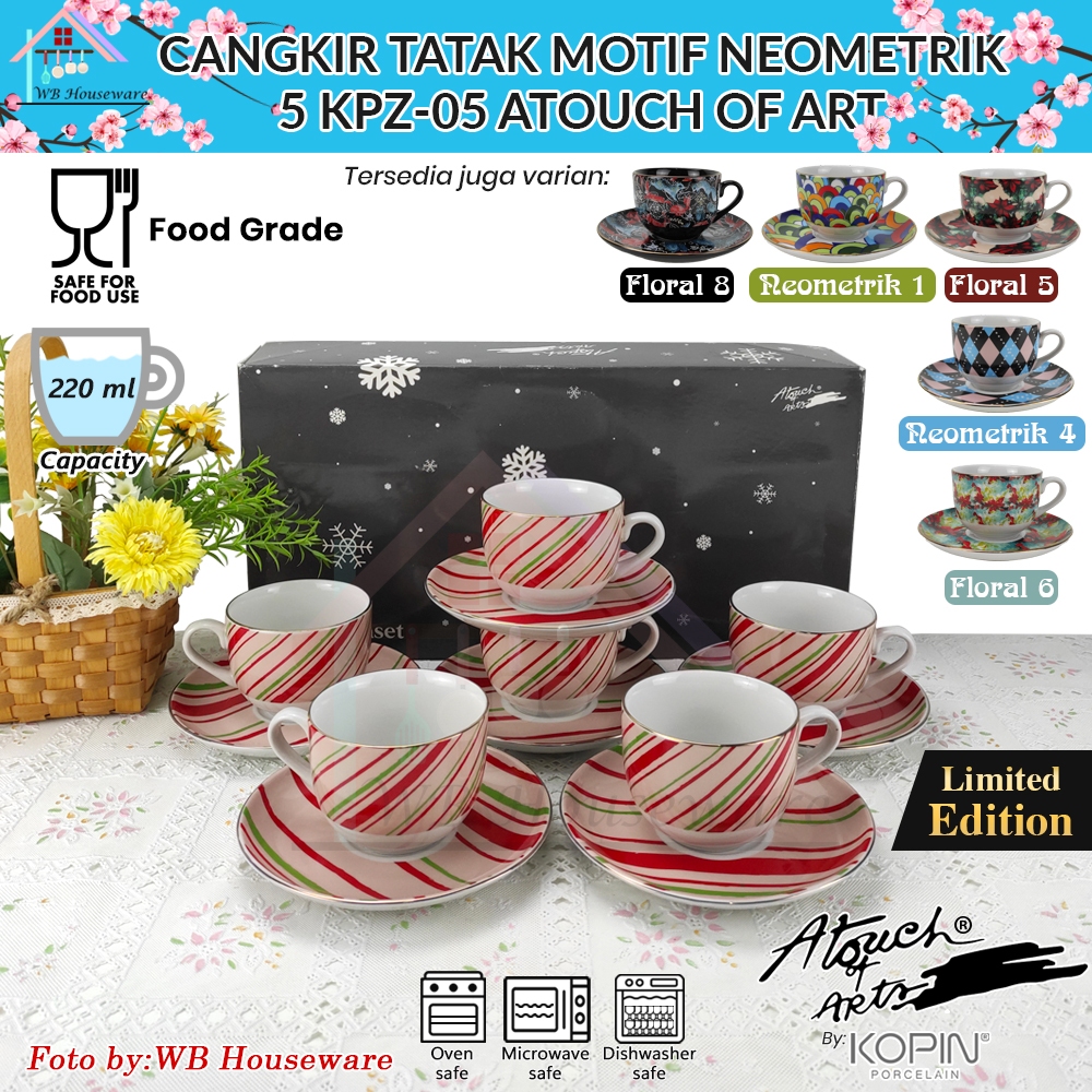 Jual A Touch Of Art By Kopin Pasang Cangkir Set Motif Full Colors