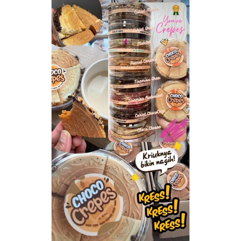Jual CHOCO CREPES VIRAL LUMER CRUNCHY ENAK | Shopee Indonesia