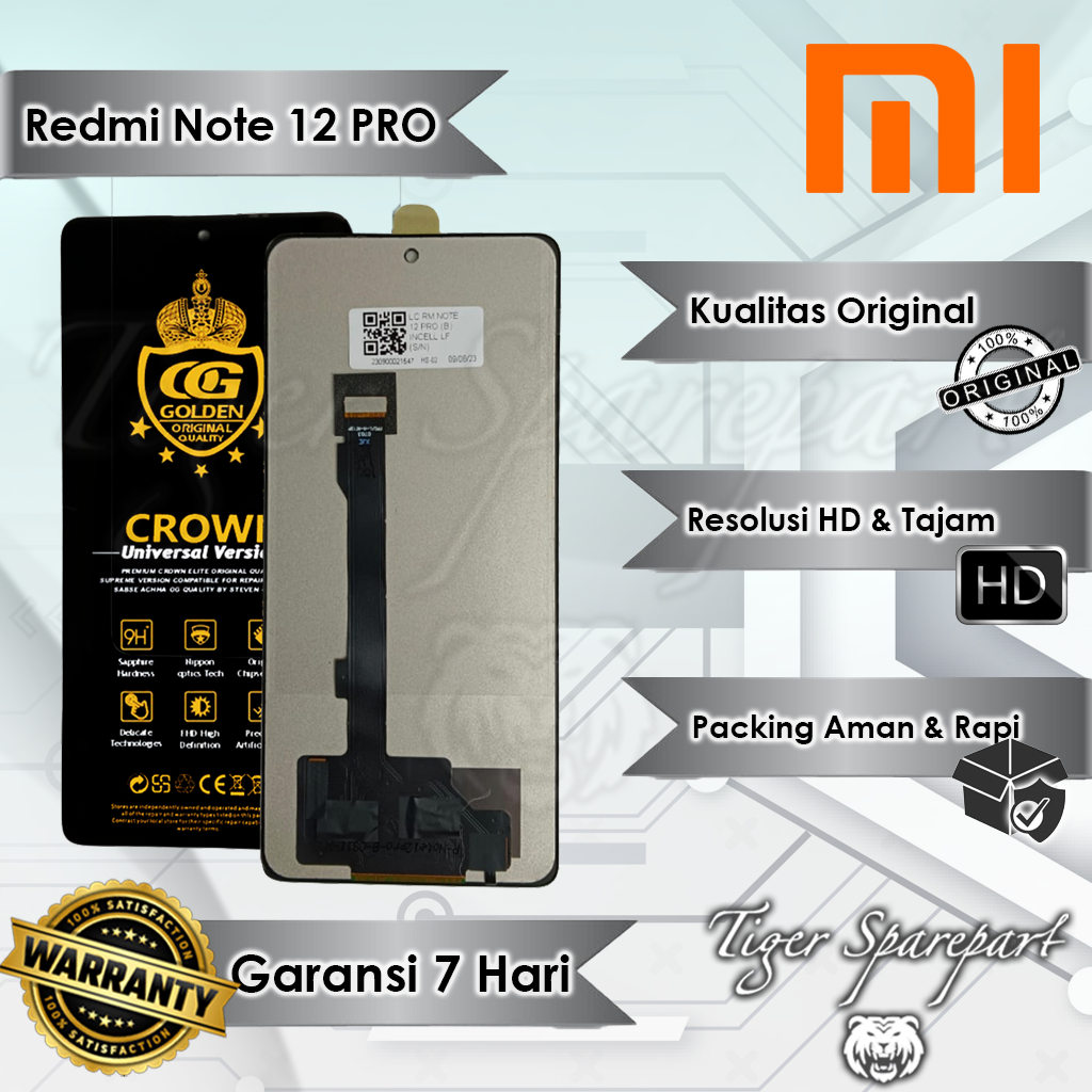 Jual LCD TOUCHSCREEN XIAOMI REDMI NOTE 12 PRO-5G ORIGINAL FULLSET ...