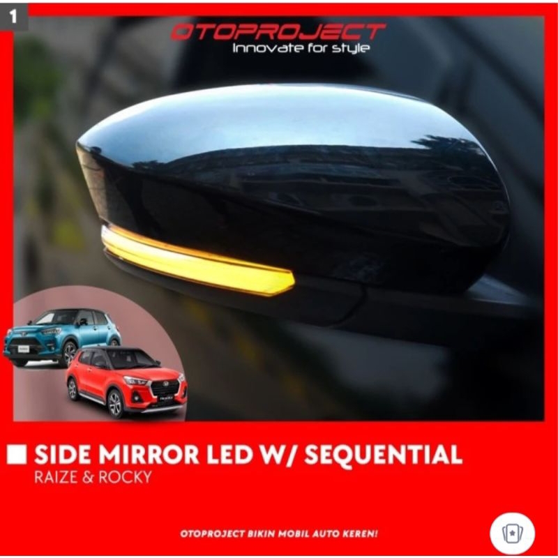 Jual Side Mirror Led With Squintial Lampu Sein Spion Toyota Raize Rocky ...