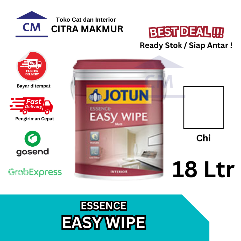 Jual Jotun Essence Easy Wipe Putih Chi 18 Ltr Shopee Indonesia 3365