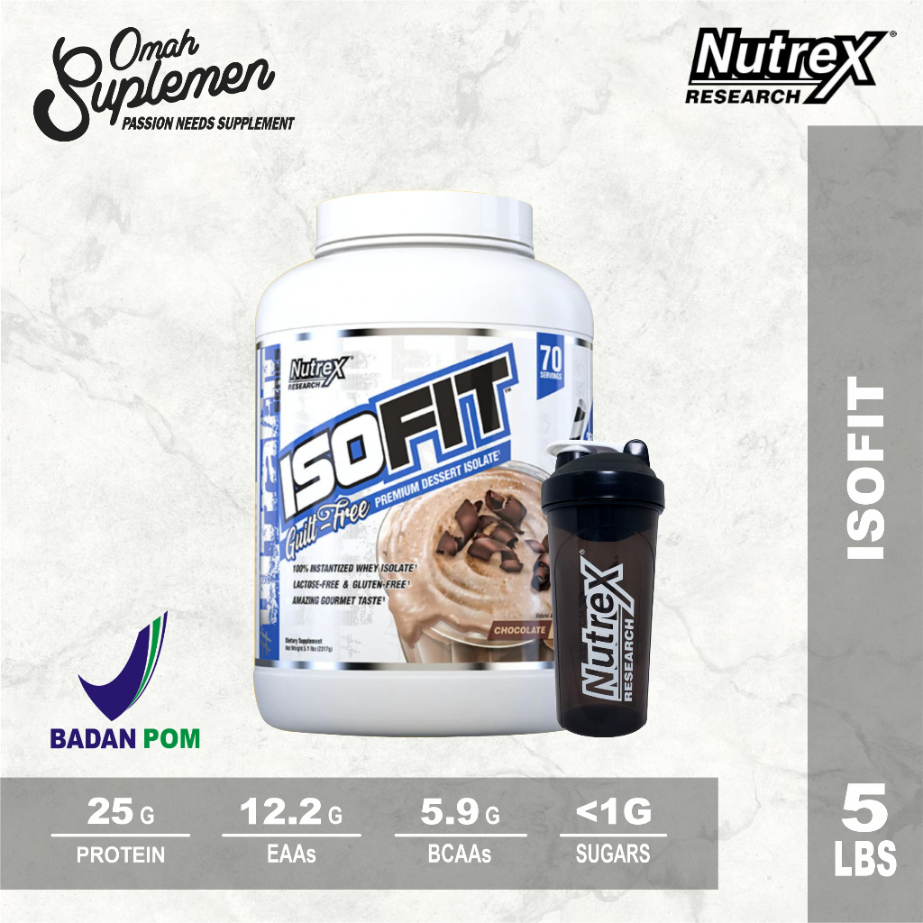 Jual Nutrex Isofit 5 lbs BPOM nutrex whey protein isolate | Shopee ...