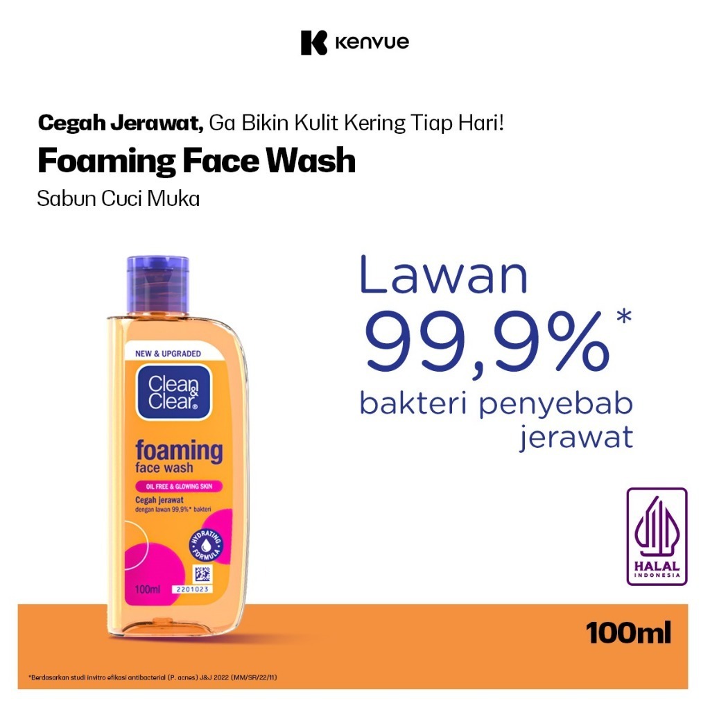 Jual Clean & Clear Foaming Face Wash Sabun Cuci Muka Pembersih Wajah ...