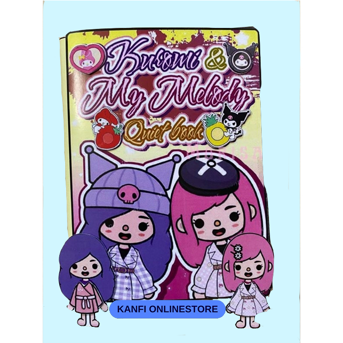 Jual Paper Doll Toca Boca Kuromi My Melody Quite Busy Book Mainan