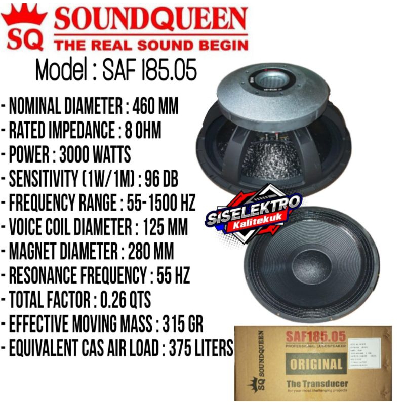 Speaker 18 Inch Soundqueen ORIGINAL