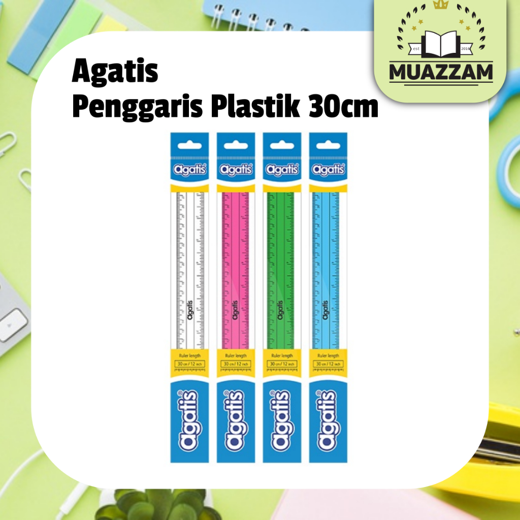 Jual Agatis Penggaris Plastik 30 cm Transparan | Shopee Indonesia