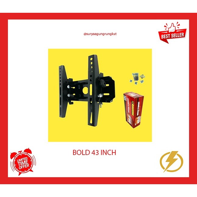 Jual BRACKET TV BOLD LED 43 INCH | Shopee Indonesia