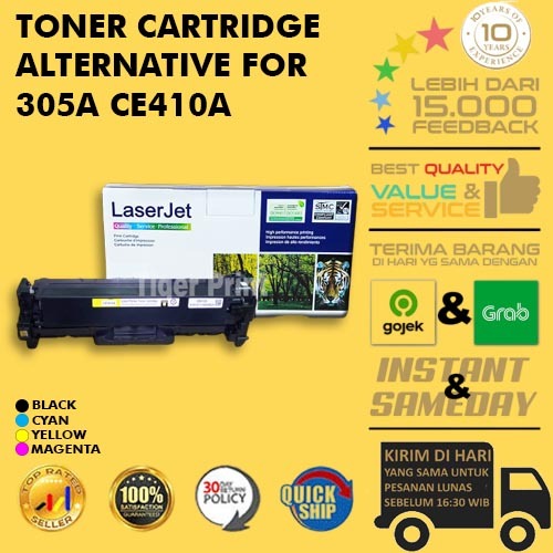 Toner compatible con HP CE410X CE410A Negro Alternativo 305X 305A